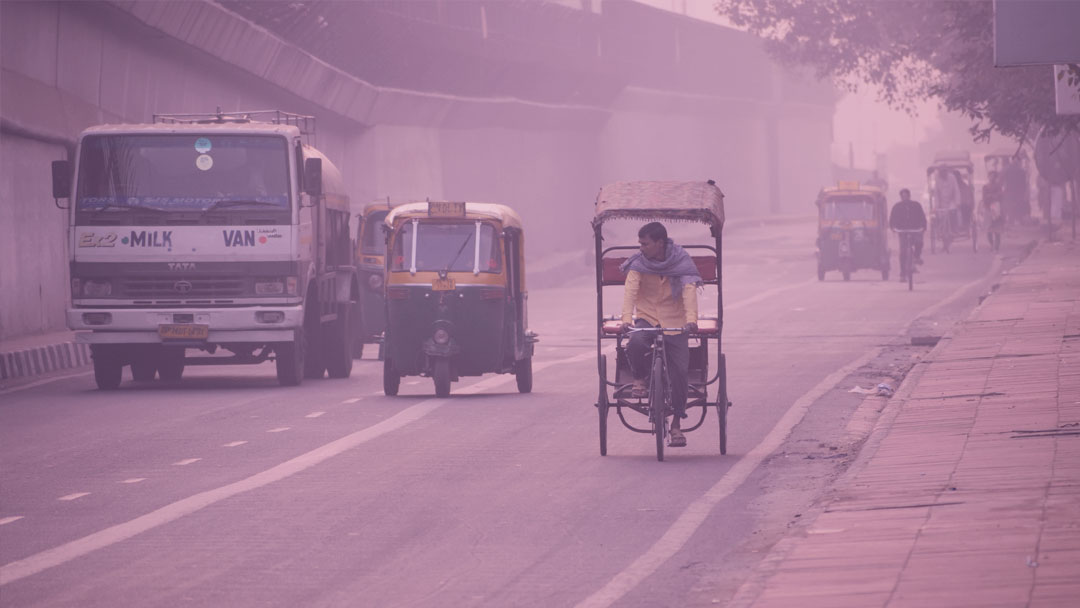 Poluição do ar: Vulcões, o estado de emergência em Nova Délhi e o transporte público na Suécia