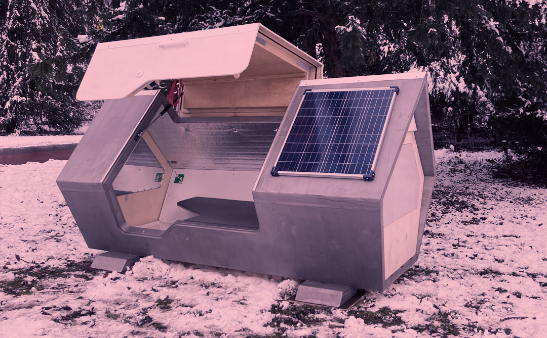 Ulmer Nest: O abrigo com energia solar e proteção contra o frio no inverno alemão
