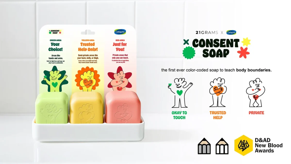 Consent Soap: o sabonete que ensina limites com cores e afeto