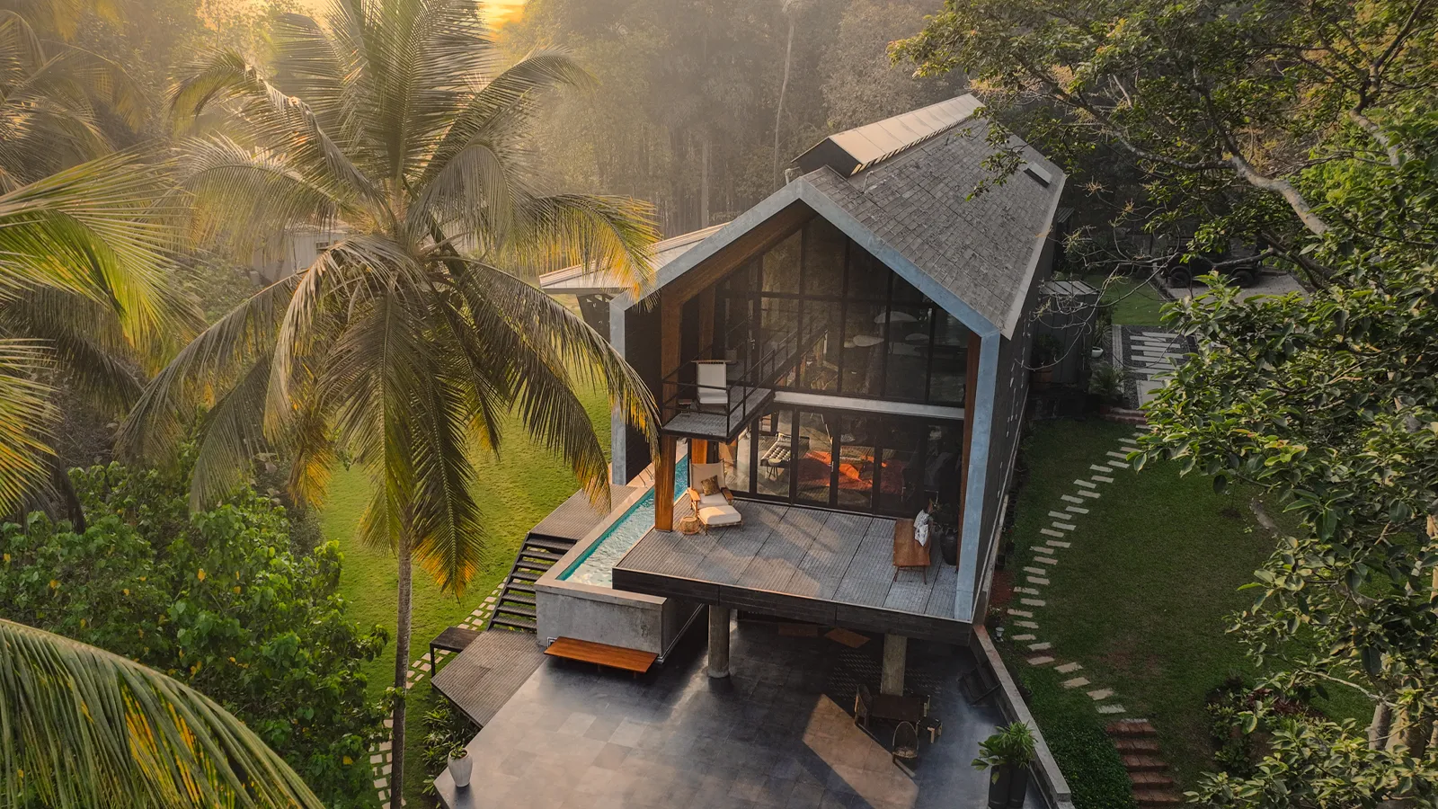Esta casa pode revolucionar a construção indiana com madeira engenheirada