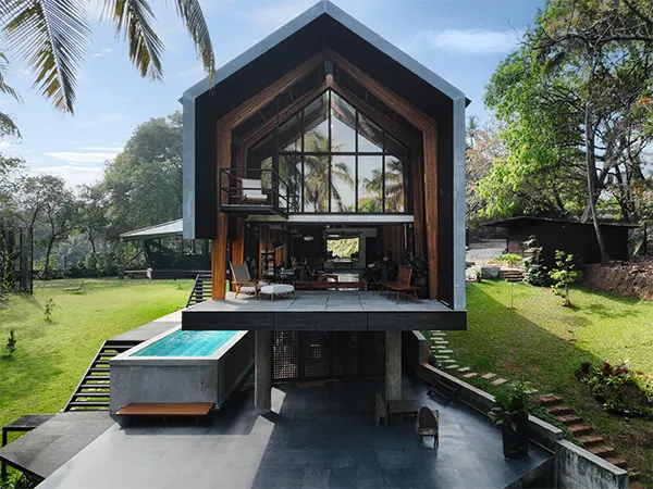 Esta casa pode revolucionar a construção indiana com madeira engenheirada